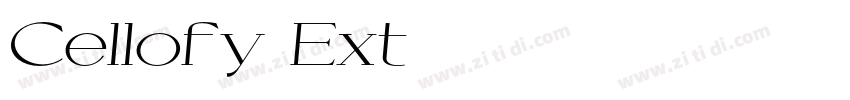 Cellofy Ext字体转换